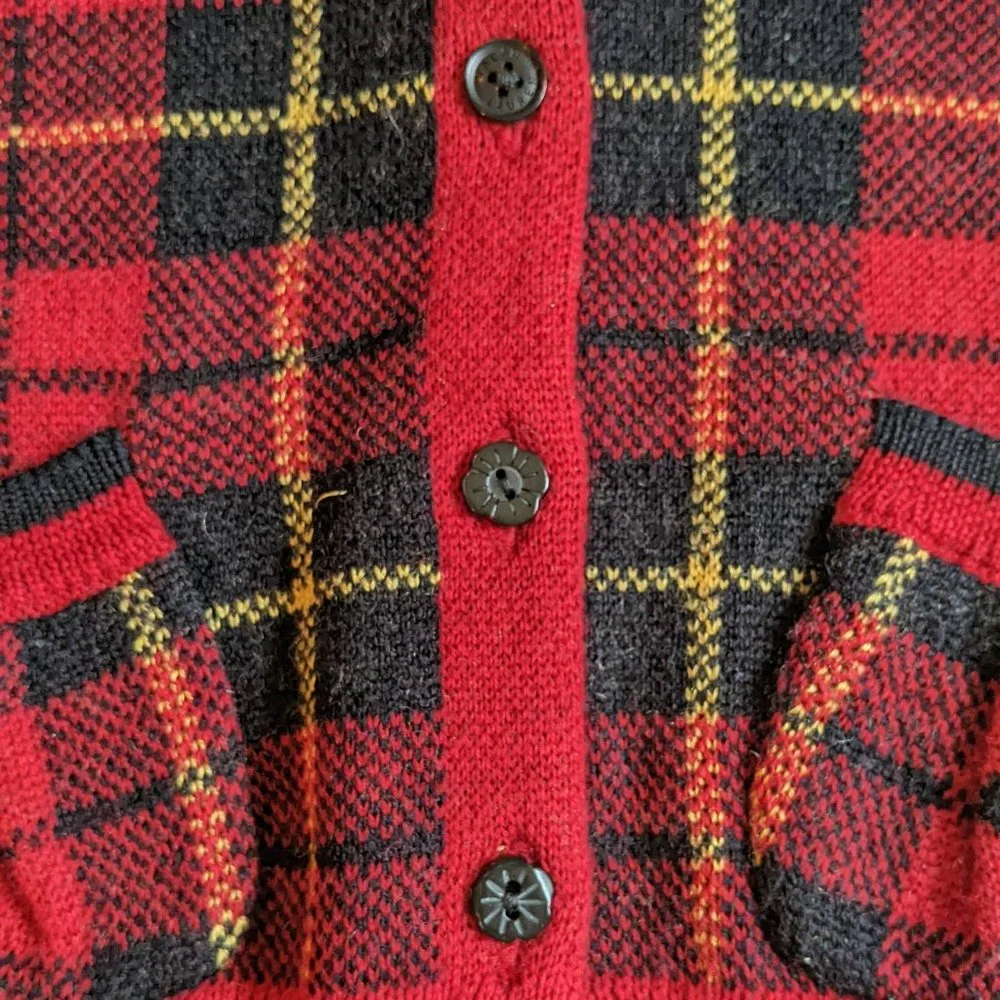 Ralph Lauren Baby Wool Plaid Cardigan